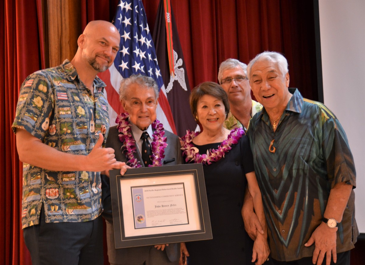 John Henry Felix receives the RHCP Outstanding Community Service award ...