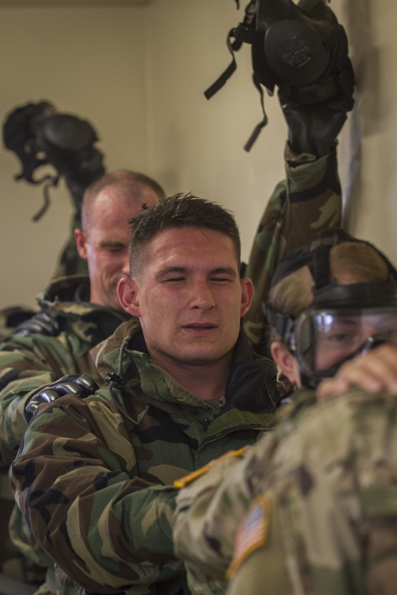 2 CAB Soldiers meet CS gas Article The United States Army