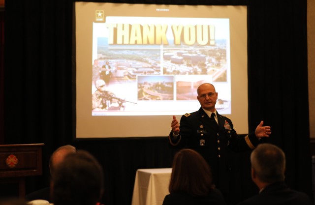 Senior commander takes message of reform to community supporters