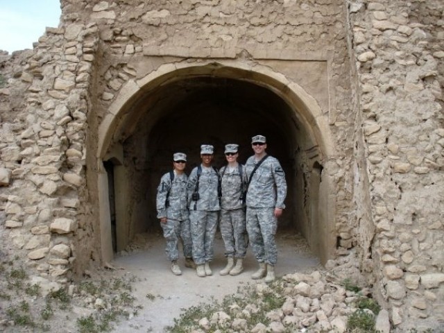Lt.Col. Julie Hundertmark with colleagues in Iraq