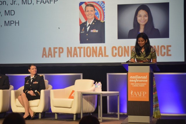 Lt.Col. Julie Hundertmark at the American Academy of Family Physicians Conference