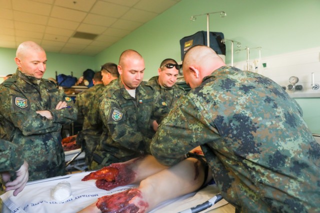 Medics teach NATO forces combat casualty care