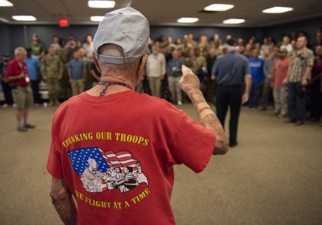 Over 1,500 flights later, veterans still give deploying Soldiers proper send-off