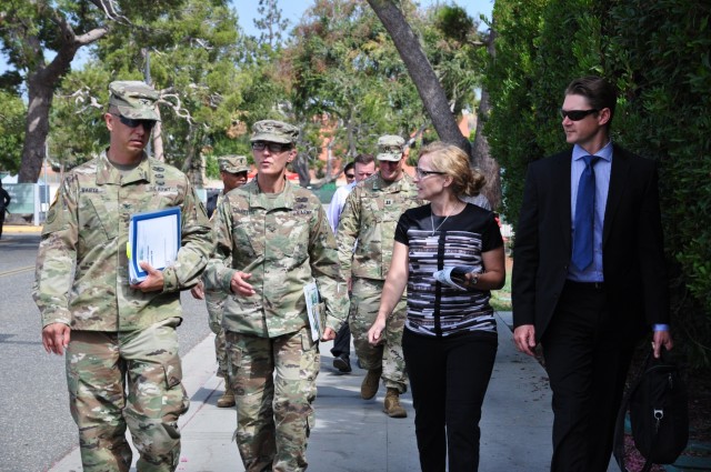 Division Commander visits VA Long Beach project