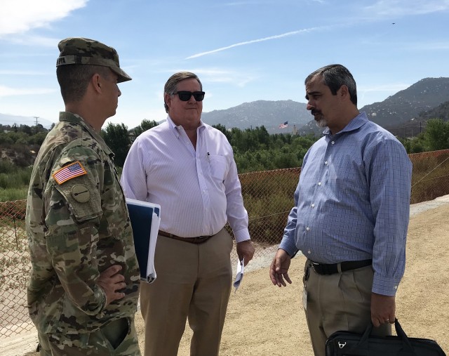 LA District commander tours San Diego, Riverside project sites