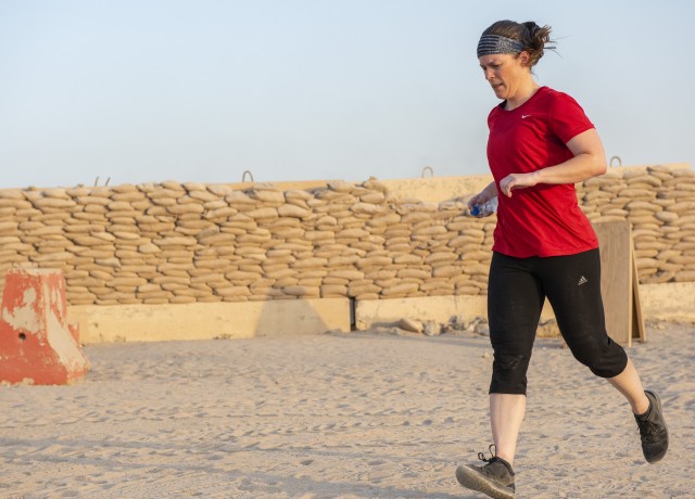 While deployed in Kuwait, Soldiers get their daily fix of functional fitness