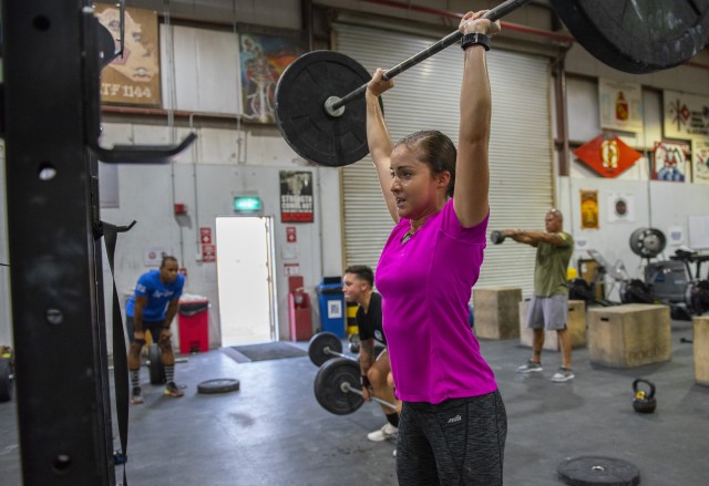 While deployed in Kuwait, Soldiers get their daily fix of functional fitness
