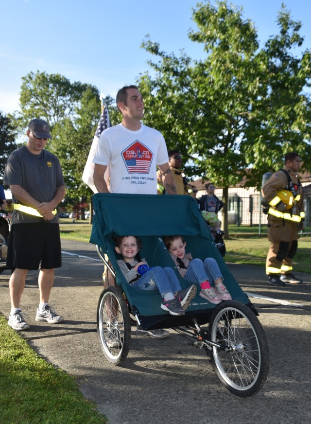 Army Sgt. Zach Beauchamp runs in 9/11 Remembrance Run