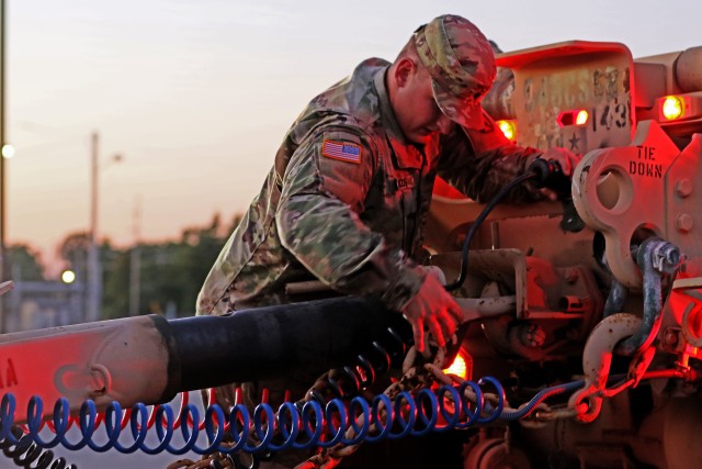 110th Composite Truck Company Prepares to Deploy in Support of Hurricane Relief