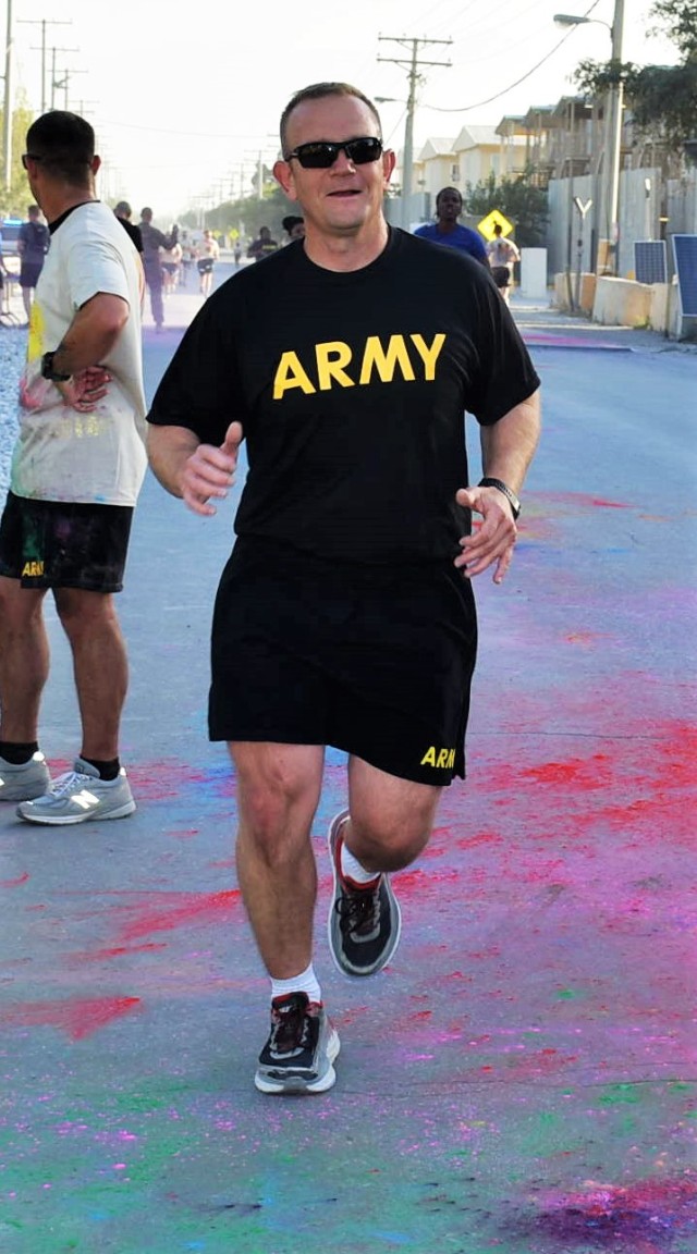 5K Color Run for Fun at Bagram Air Field, Afghanistan