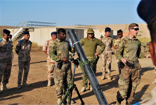 Brave Rifles and Coalition Mortarmen Train Iraqi Troops