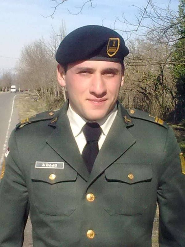 Iveri Buadze, Senior Lieutenant in the Republic of Georgia armed forces