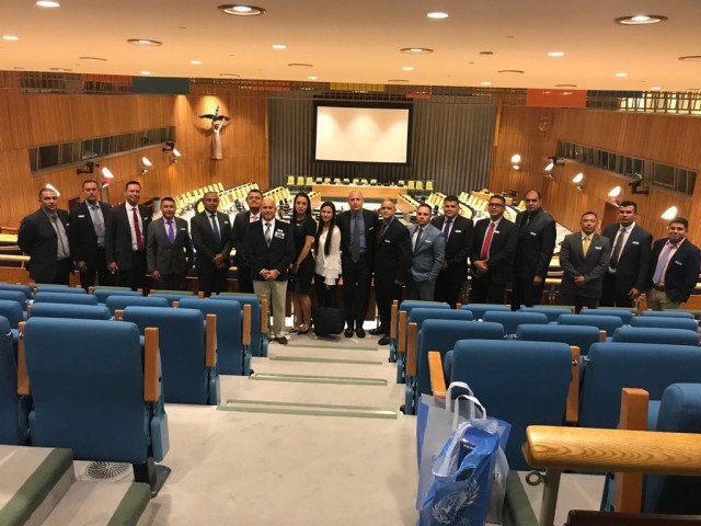 Group photo in meeting room
