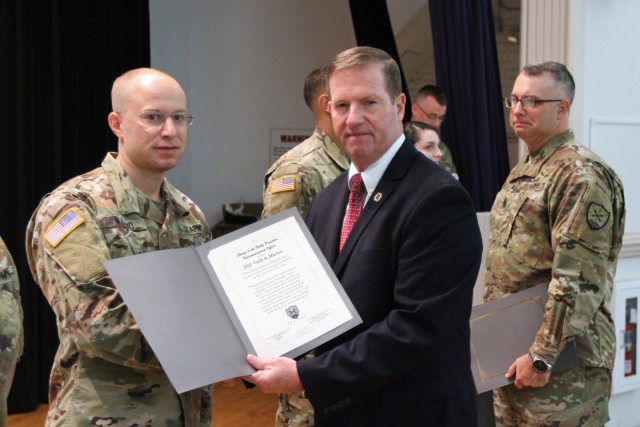 SGT Marino is inducted into the NCO Corps