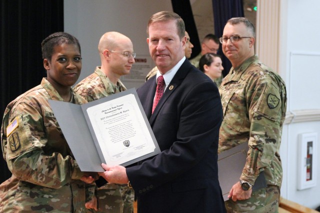 SGT Byers is inducted into the NCO Corps