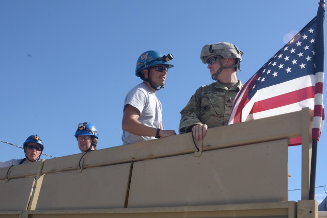 U.S. Army Soldiers work with federal, state, and local agencies in support of hurricane response