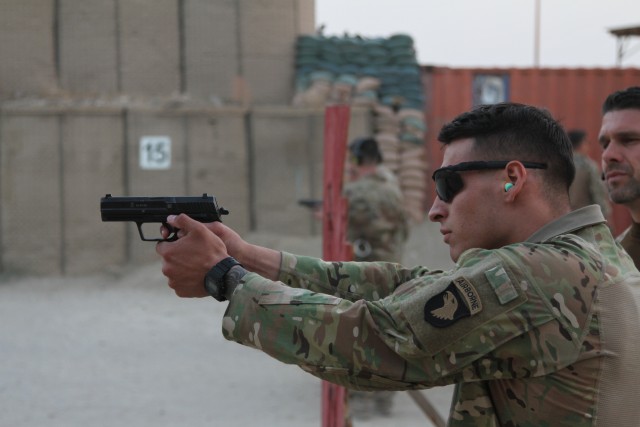 Screaming Eagle Soldiers Take on the "Schutzenschnur" in Bagram, Afghanistan 