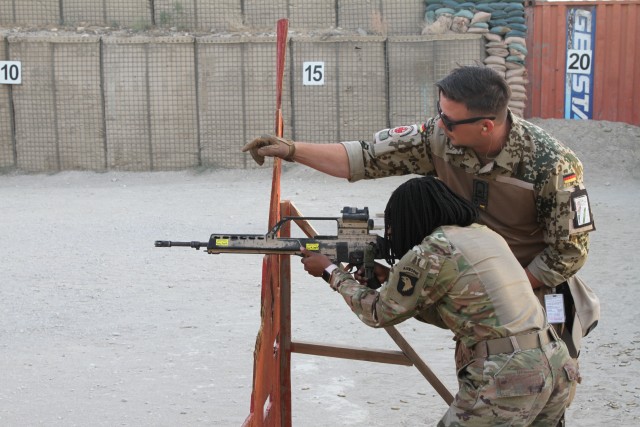 Screaming Eagle Soldiers Take on the "Schutzenschnur" in Bagram, Afghanistan 