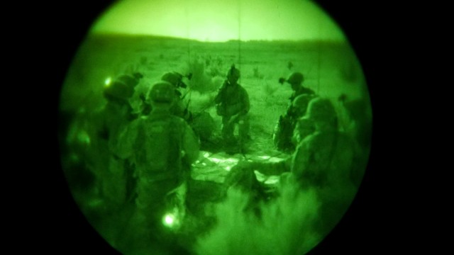 Panther Paratroopers Conduct Nighttime Airborne Operation