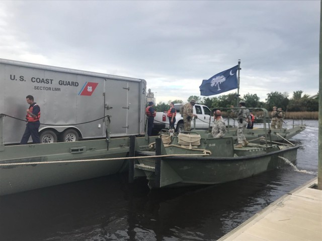South Carolina National Guard prepares for rising water in Georgetown