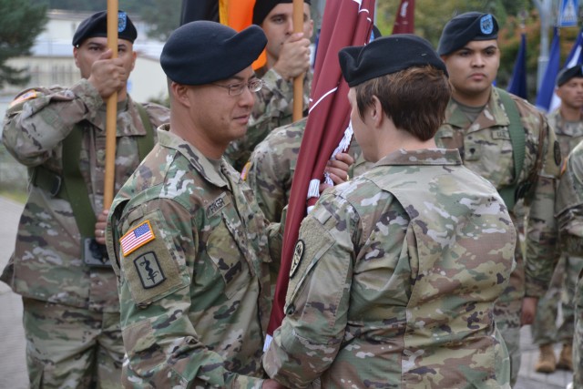 CSM Forker assumes responsibility as senior enlisted Soldier of LRMC Troop Command