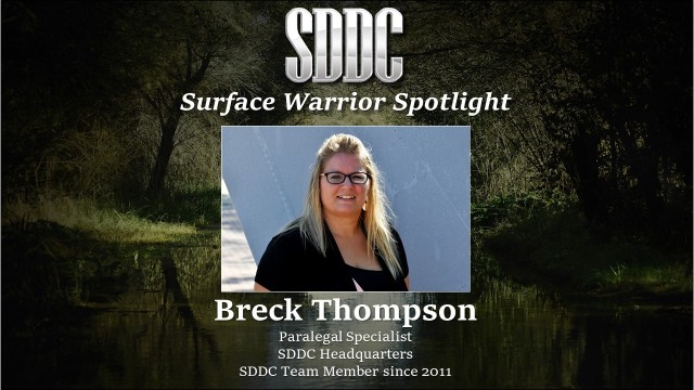 Thompson has no objection to being in the Surface Warrior Spotlight