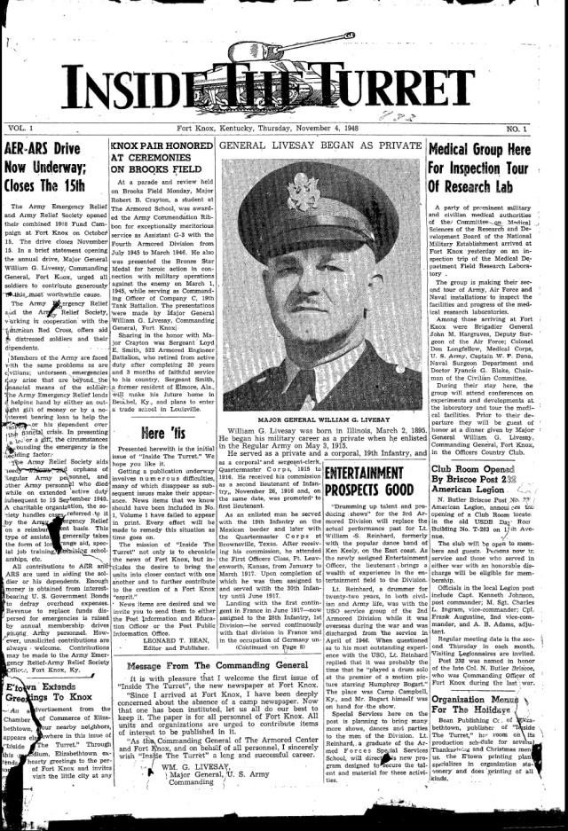 'Inside the Turret' considered Golden Age of Army newspapers