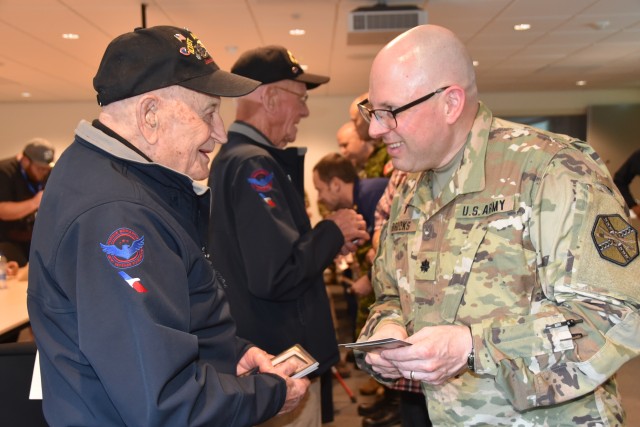 LTC Thomas Brooks meets CSM Ralph G. King