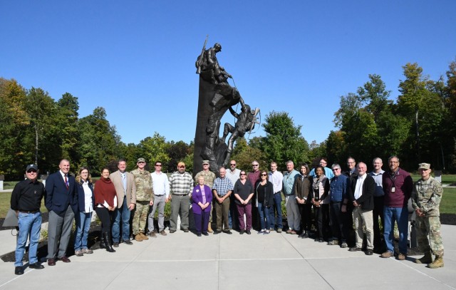 Military, civilian stakeholders discuss compatibility issues during Fort Drum tour