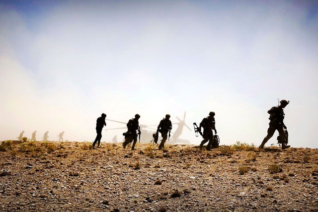 Foot patrol in Afghanistan