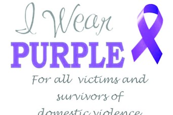 'Purple for a Purpose' stands against domestic violence | Article | The ...