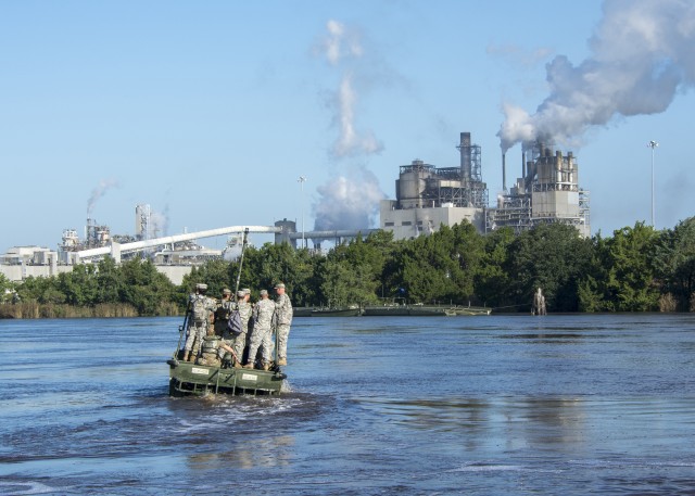 Soldiers from the 125th Multi-Role Bridge