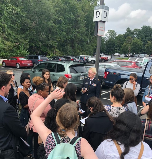 Fire alarm doesn't stop teaching session and strategic ourtreach at Army Medicine