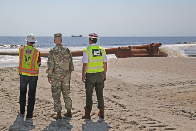 Myrtle Beach re-nourishment project following Hurricane Florence
