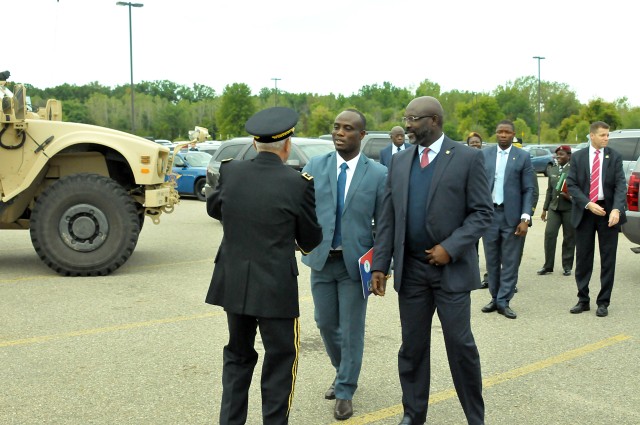 Liberian President visits Michigan National Guard to honor partnership