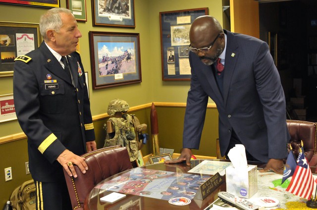 Liberian President visits Michigan National Guard to honor partnership