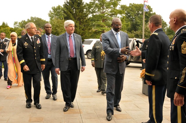 Liberian President visits Michigan National Guard to honor partnership
