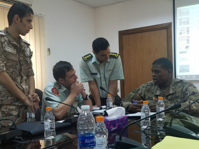 1st TSC Conducts a Joint Symposium with Jordanian Armed Forces Sustainment Staff