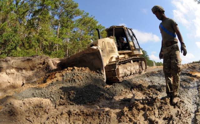Airborne dozers put the jab in Engineers' MOTSU knockout