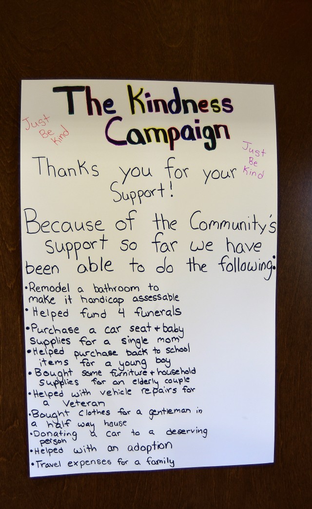 Fort Knox employee encourages surrounding communities to 'Just Be Kind'