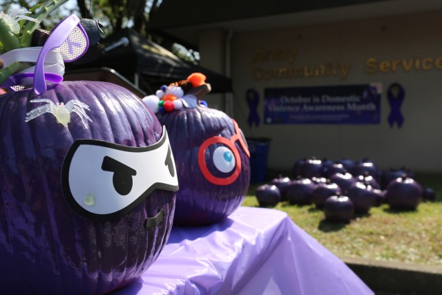 'Purple Pumpkin' event brings domestic violence awareness to Camp Zama community