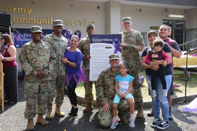 'Purple Pumpkin' event brings domestic violence awareness to Camp Zama community
