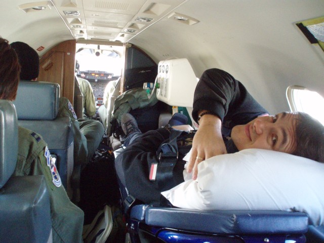 Wounded Polish officer returns to Poland after care and recovery at LRMC