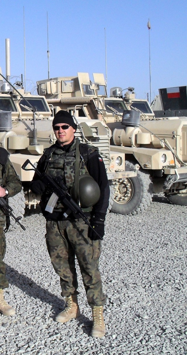 Piotr Wojciak, a Polish chief warrant officer, in Afghanistan 2010