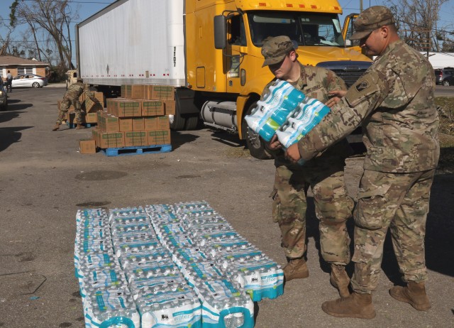 Florida Guard provides food and water to local citizens