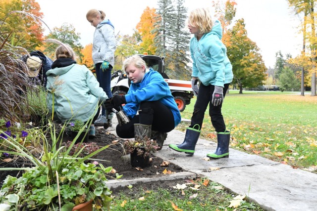 Community members contribute to beautification project at Fort Drum's LeRay Historic District