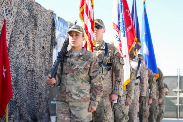 U.S. Navy Sierra rotation farewells NATO Role III, Kandahar Airfield