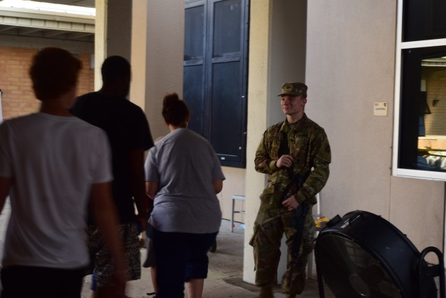 Florida National Guard providing security to shelters