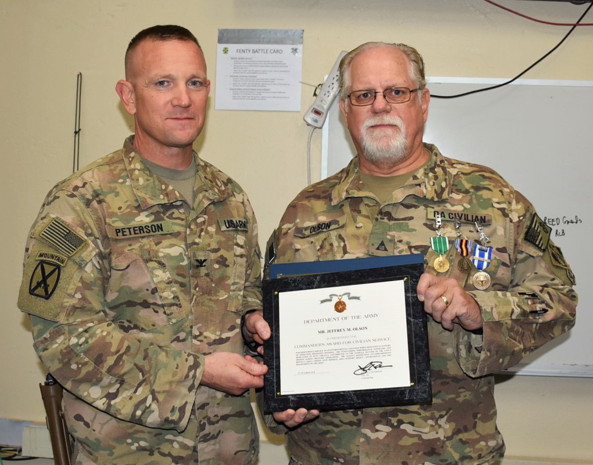 Olson honored for service in Afghanistan | Article | The United States Army