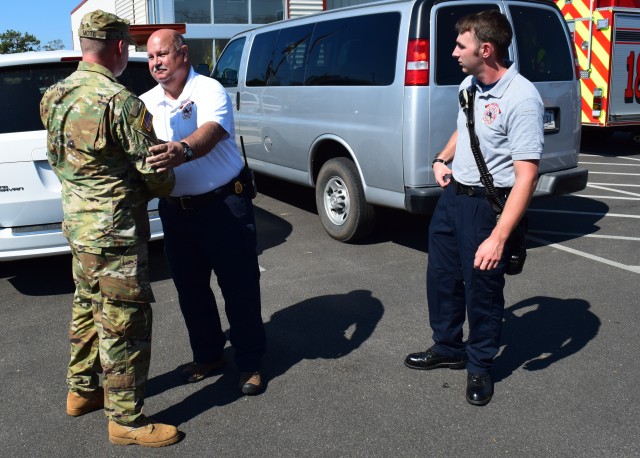 Ga. Army National Guard Soldier assists fire department during hurricane relief operations